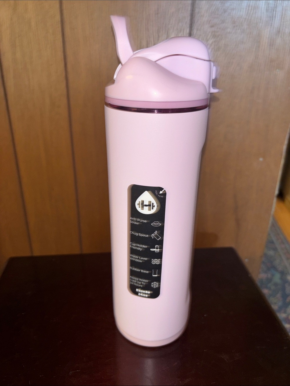 HydroJug Ease2o Sweet pea 24 oz with Flip-Top Lid